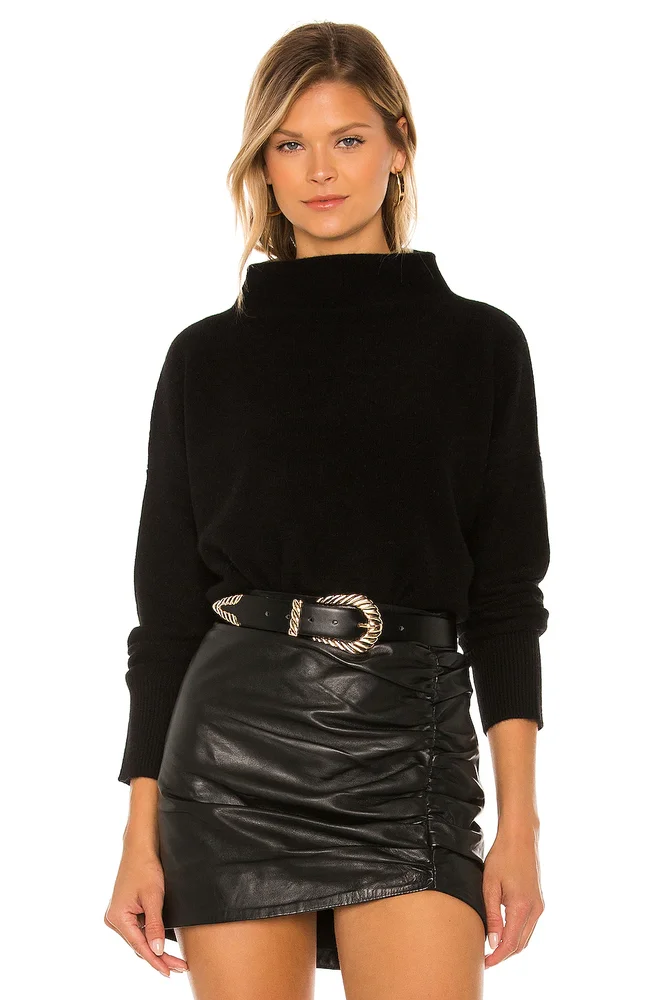 Boiled Funnel Neck Pullover