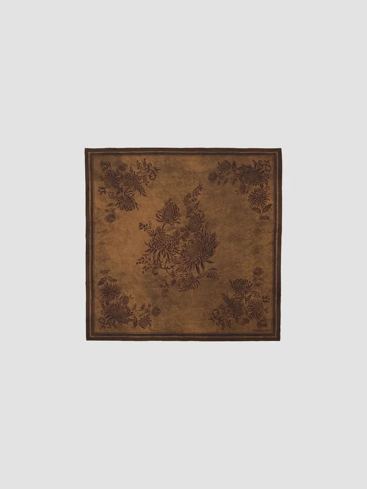 Floral Silk Scarf