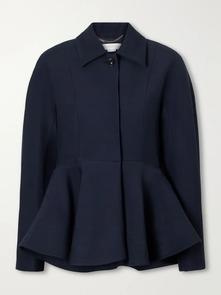 Crepe peplum jacket