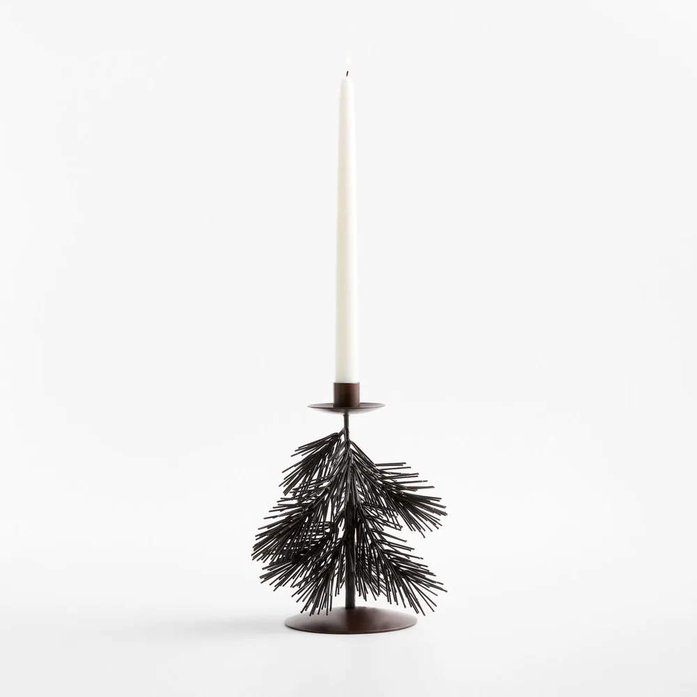 Pine Taper Holder, Large, 9 in.
