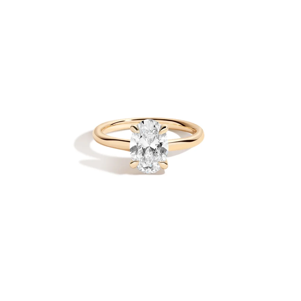 2ct Oval Lab Grown Diamond Solitaire Ring
