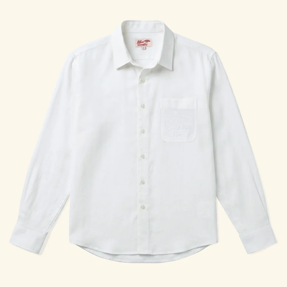 Montauk L/S Button Up - White