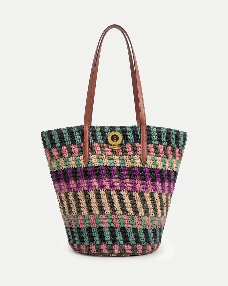 Raffia Anchor Basket Tote