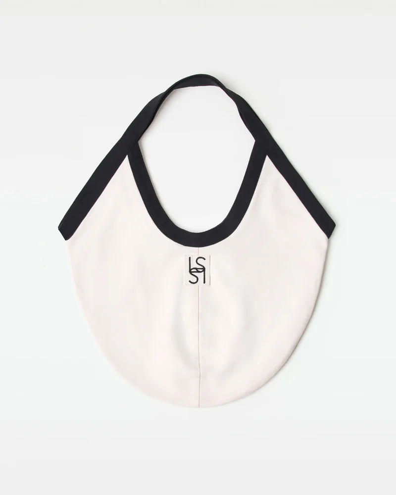 Bronte Canvas Bag - Black-Cream