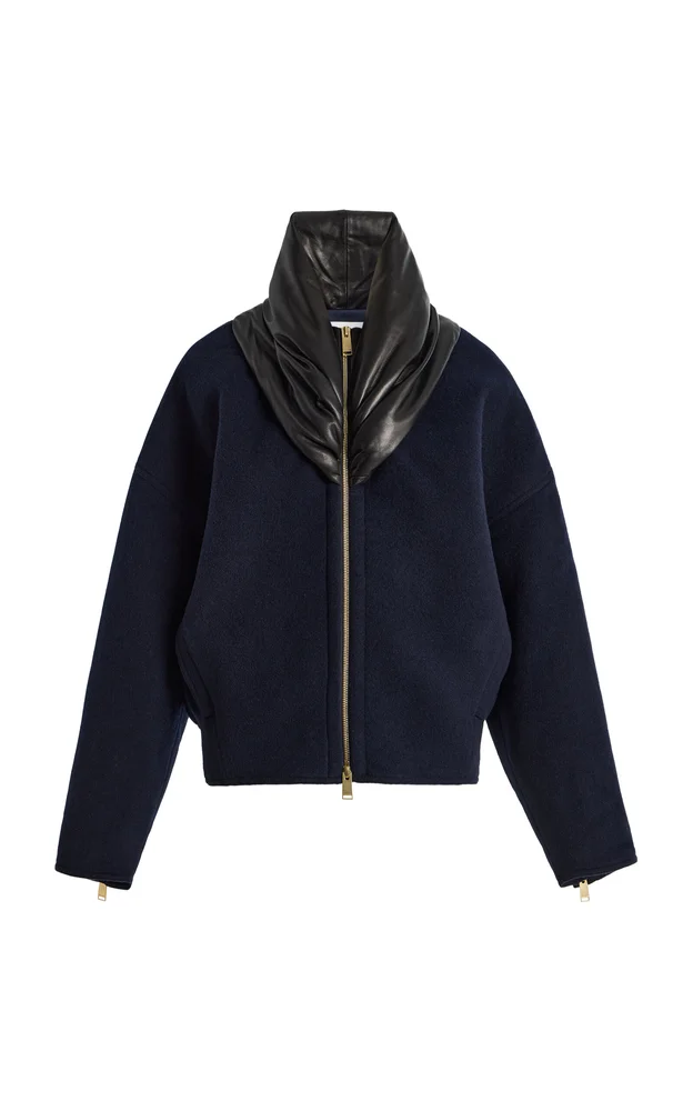 Anya Wool-Blend Bomber Jacket