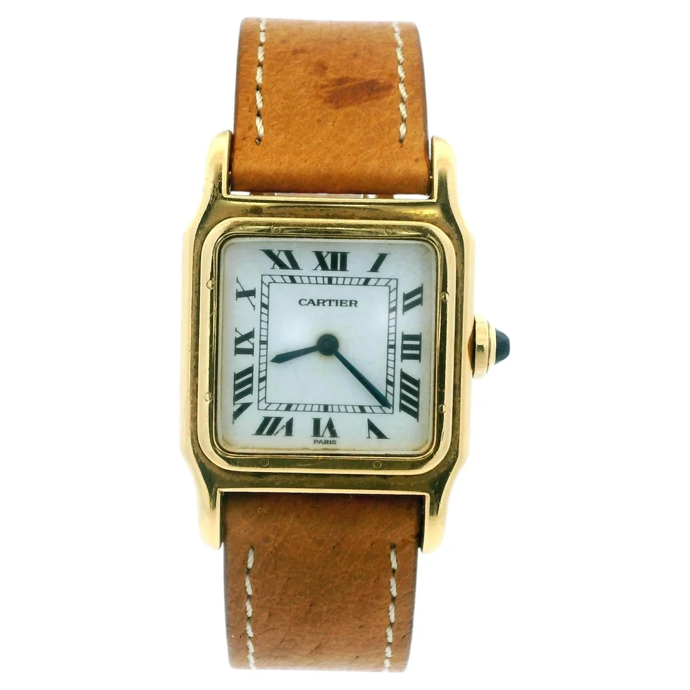 Pre-Owned Santos-Dumont Vintage Watch Yellow Gold