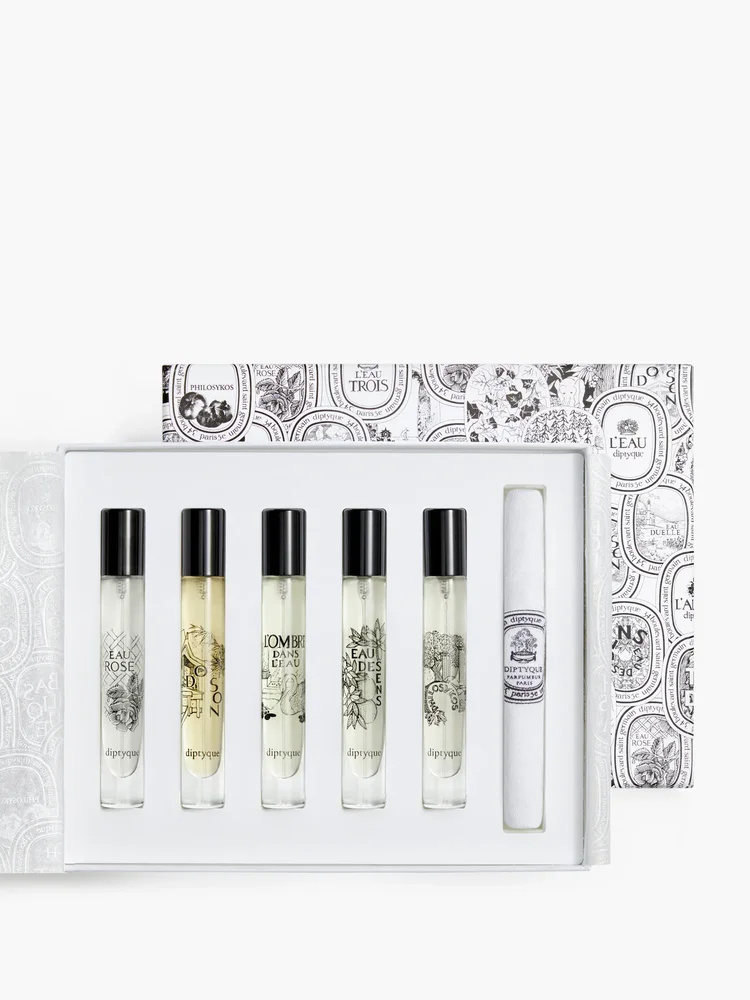 Set of 5 Eaux de toilette, Pre-composed