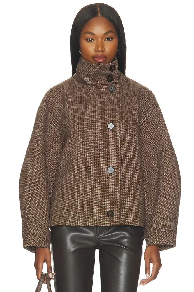 Walker High Neck Short Coat