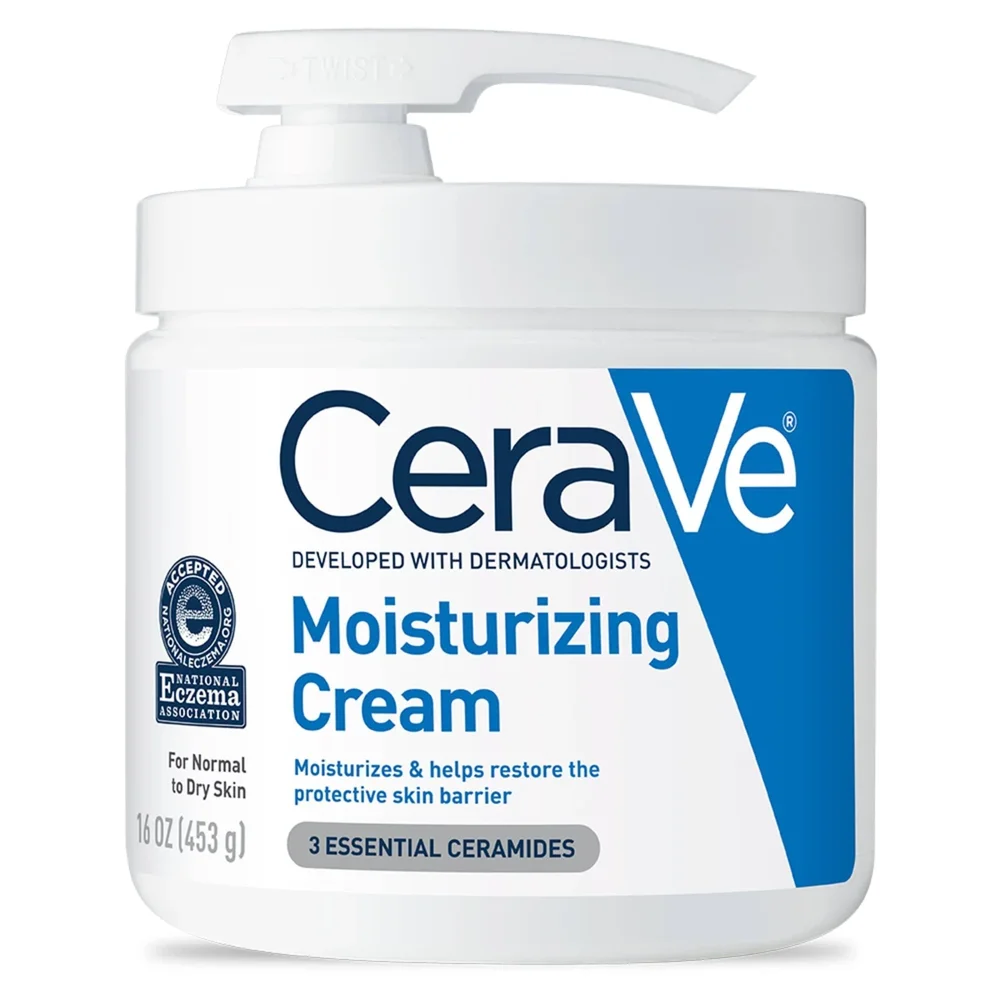 Moisturizing Face & Body Cream with Pump for Normal to Dry Skin