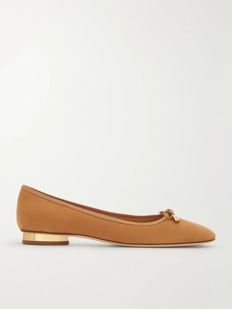 Suede ballet flats