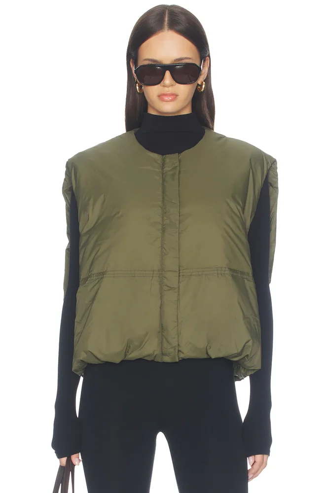 Catarina Nylon Puffer Vest Jacket