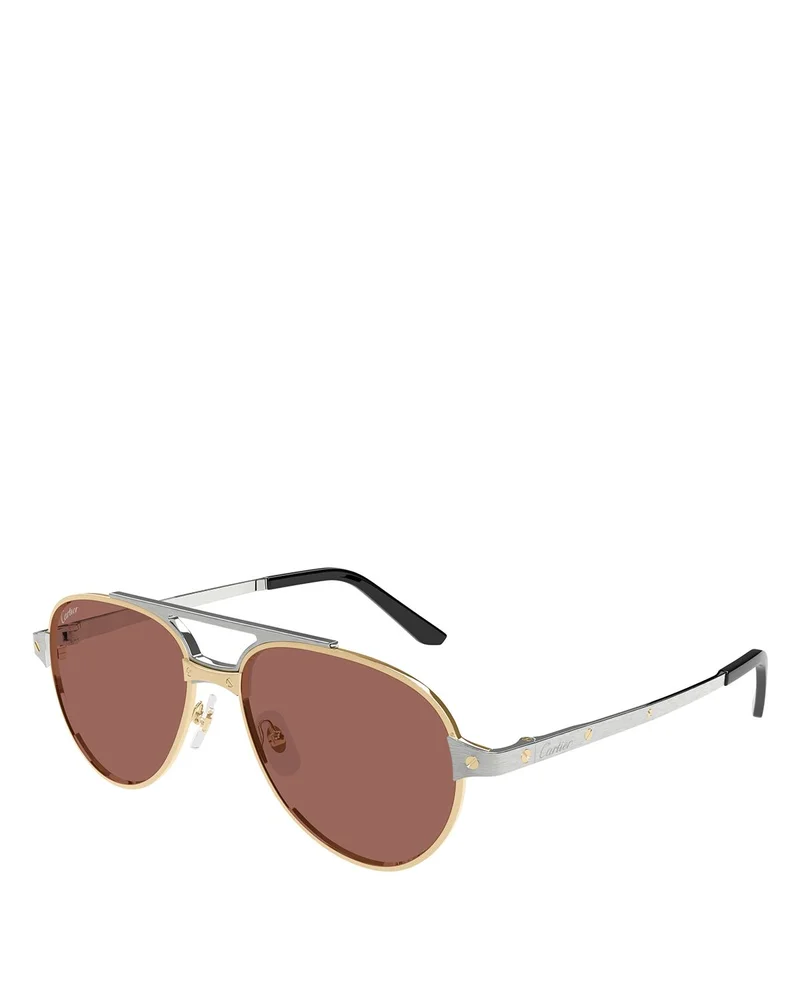 Santos Evolution Pilot Sunglasses, 59mm