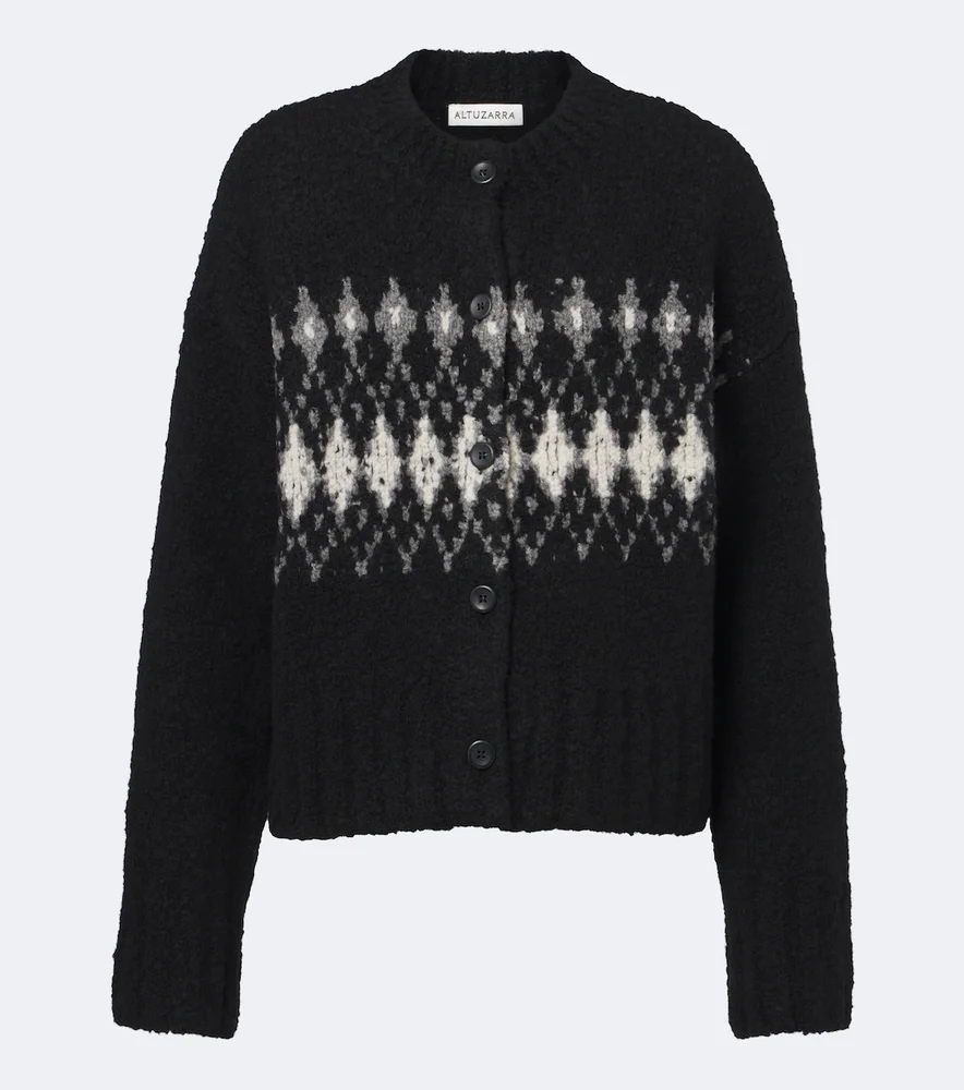 Haven Fair Isle wool cardigan