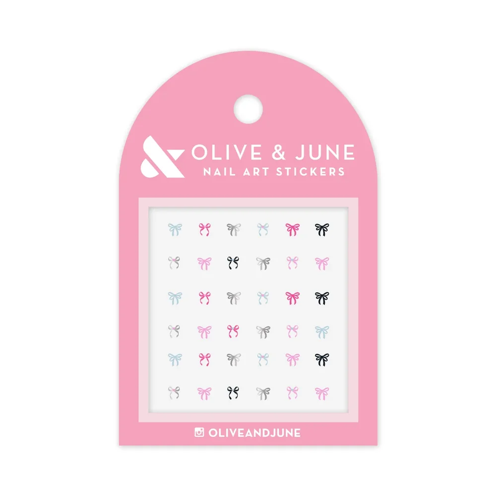 Ribbons + Bows Nail Art Puffy Stickers