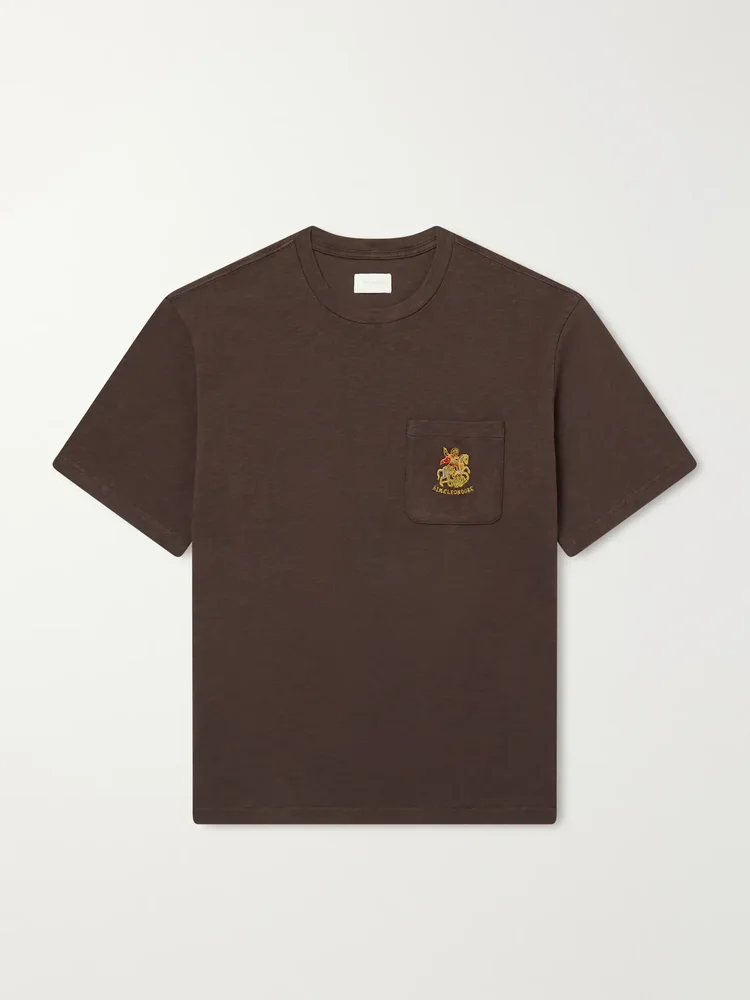 St. George Logo-Embroidered Cotton-Jersey T-Shirt