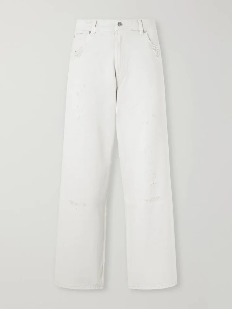 Vast Straight-Leg Distressed Jeans