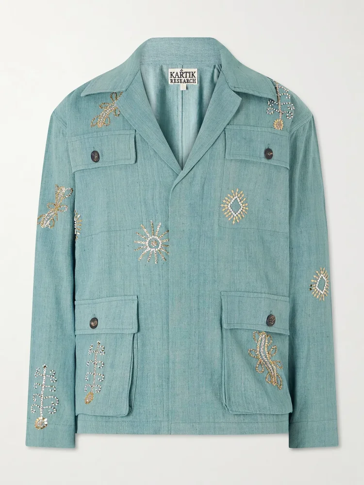 Safari Embroidered Cotton Jacket