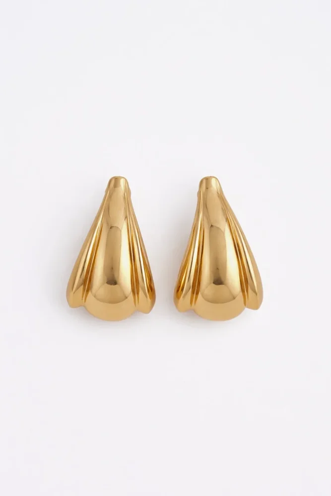 Edge Hoop Earring (Gold)