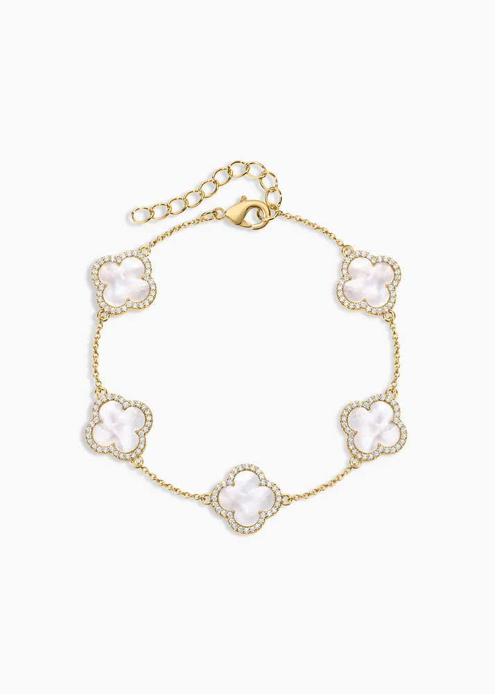 Icon White Clover Bracelet