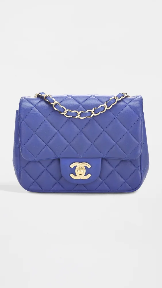 Chanel Calfskin Square Flap Mini Shoulder Bag