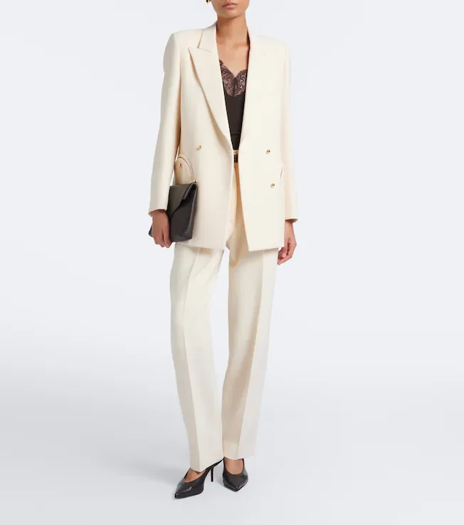 Fox Wool Straight Pants