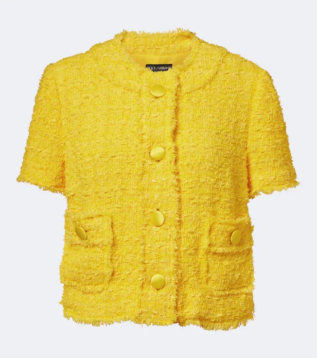 Cotton-blend tweed jacket