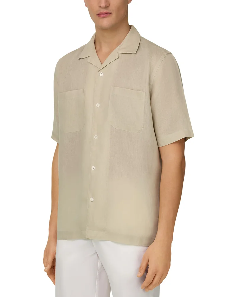 Linen Camp Collar Shirt