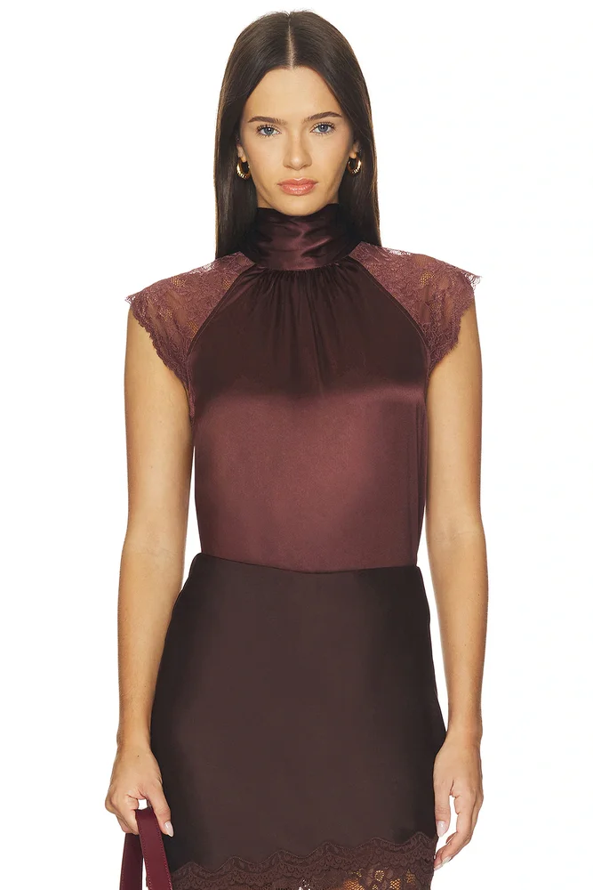 Rachel Chantilly Lace Halter Blouse