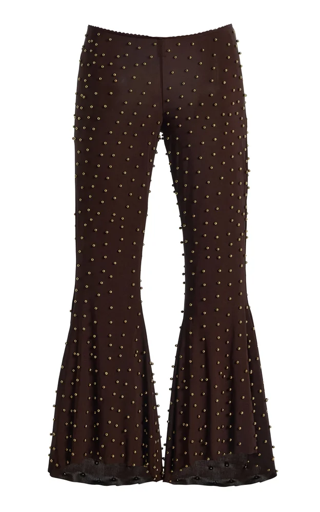 Jeslynn Embellished Flared Pants
