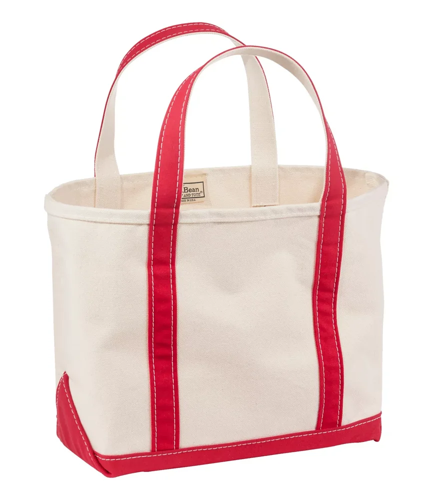 Boat and Tote, Open-Top, Medium, Long Handles, Red
