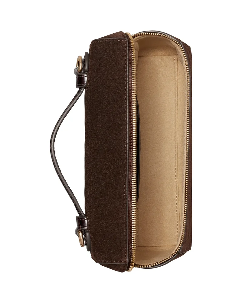 Romy Suede Slim Top Handle Bag