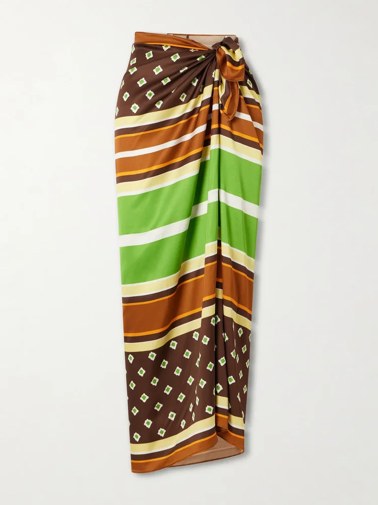 Soleil satin waist scarf