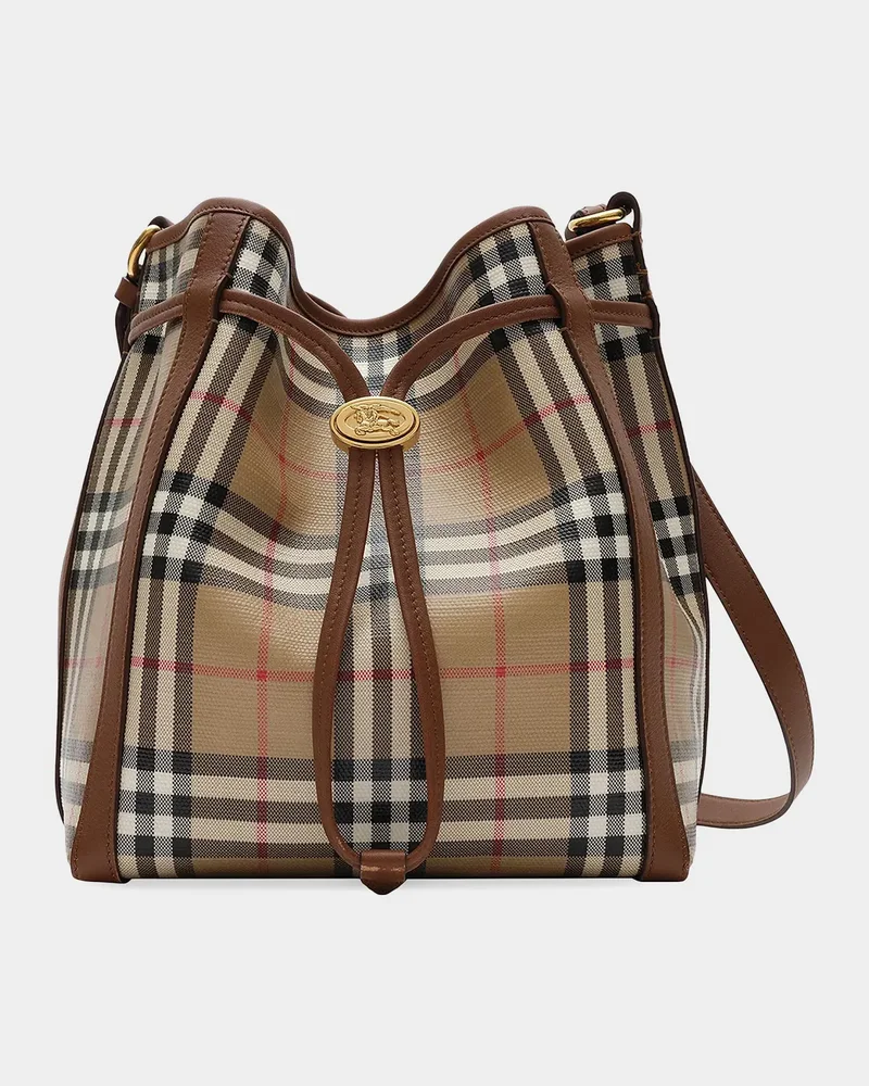Mini Check Bucket Bag