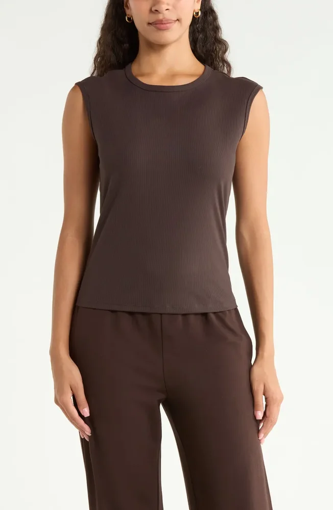 Rib Crewneck Tank
