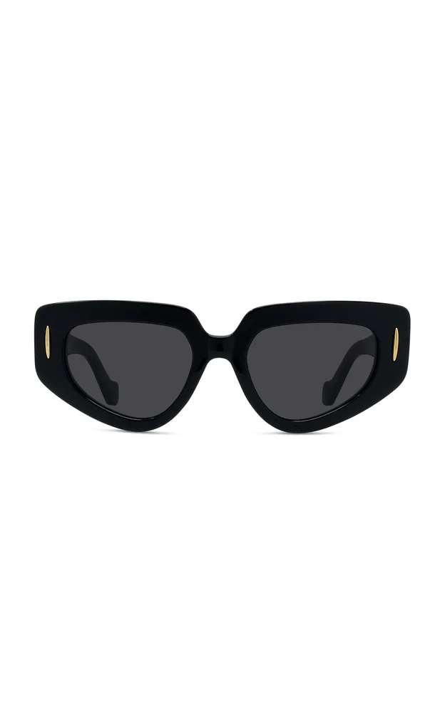 Anagram Square-Frame Acetate Sunglasses