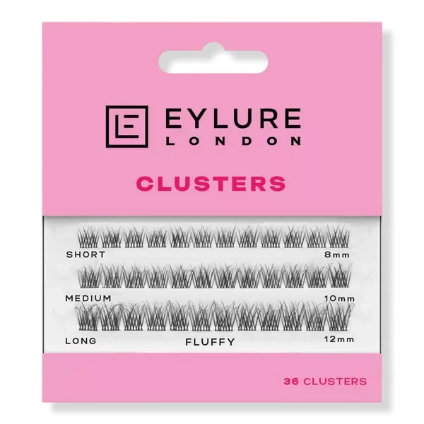 Fluffy Faux Mink Individual Cluster Eyelashes