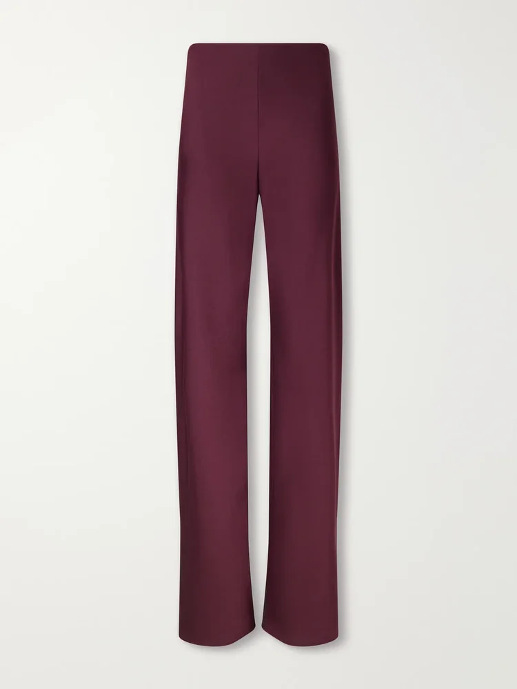 Braddock satin wide-leg pants
