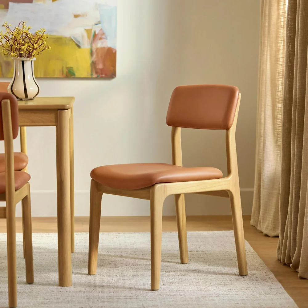 Vila Leather Dining Chair (pair-only)