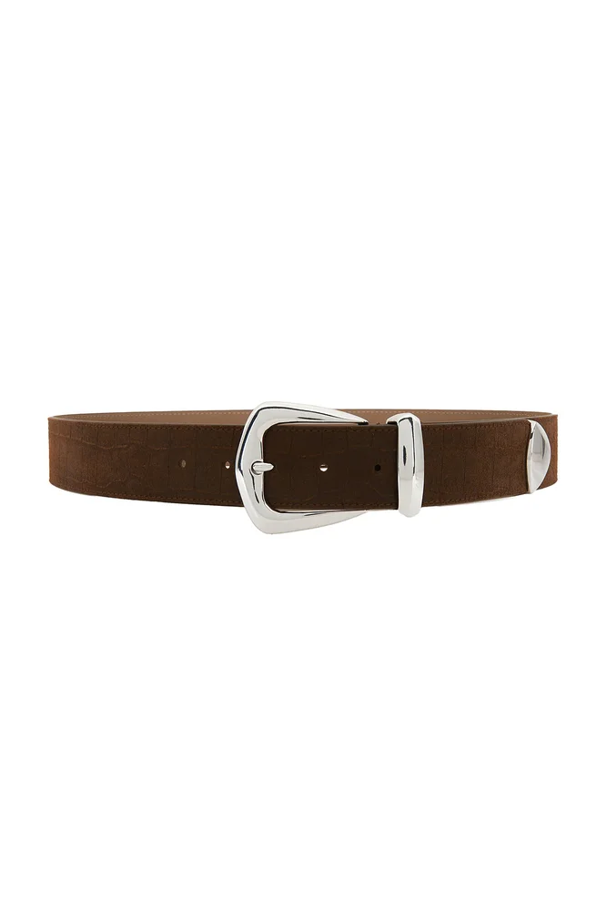 Ryan Croco Suede Belt