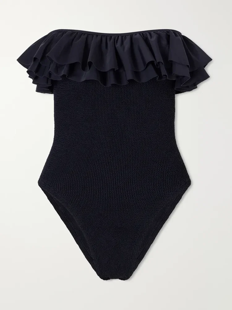 Eloise strapless ruffled Original Crinkle™ swimsuit