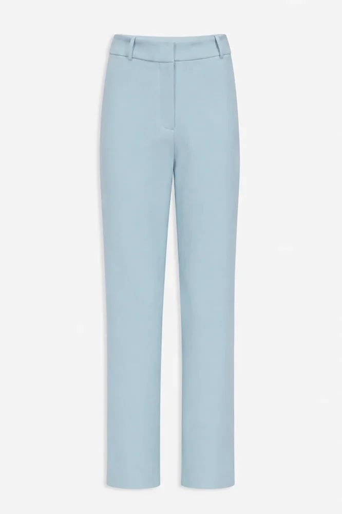 Fitted tailored pant - Celadon blue