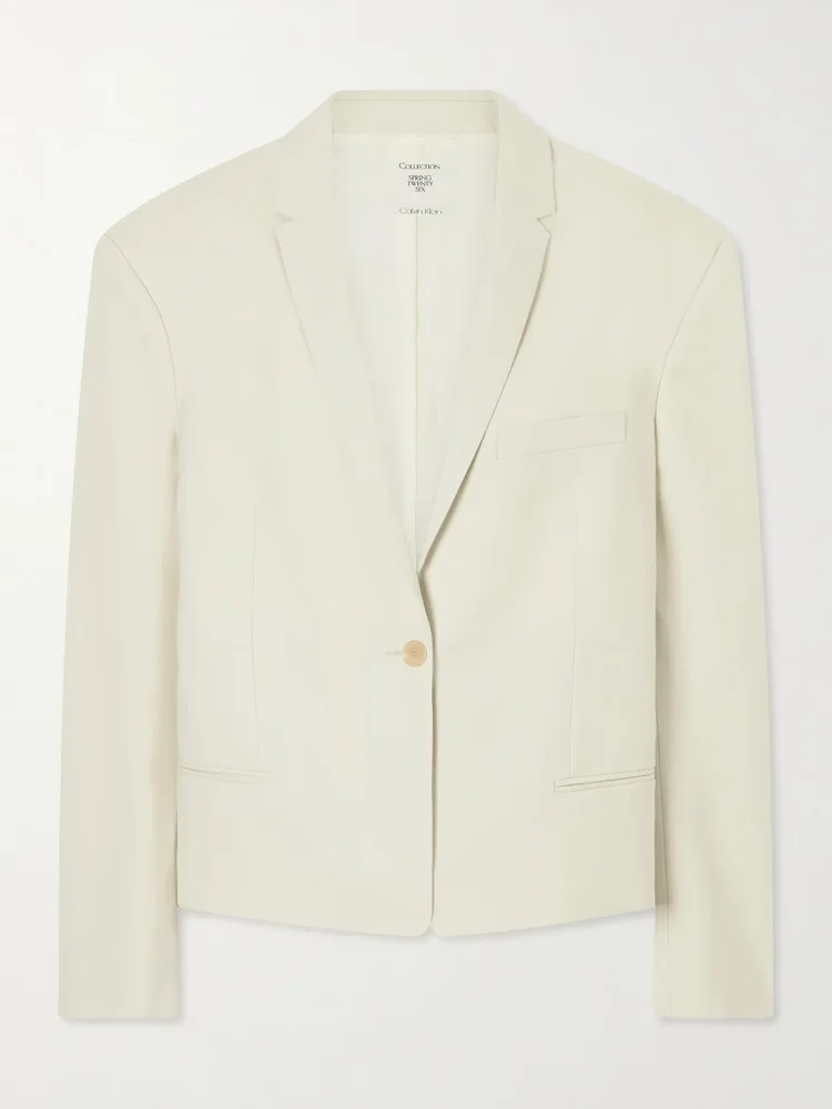 Cordelia wool-twill blazer