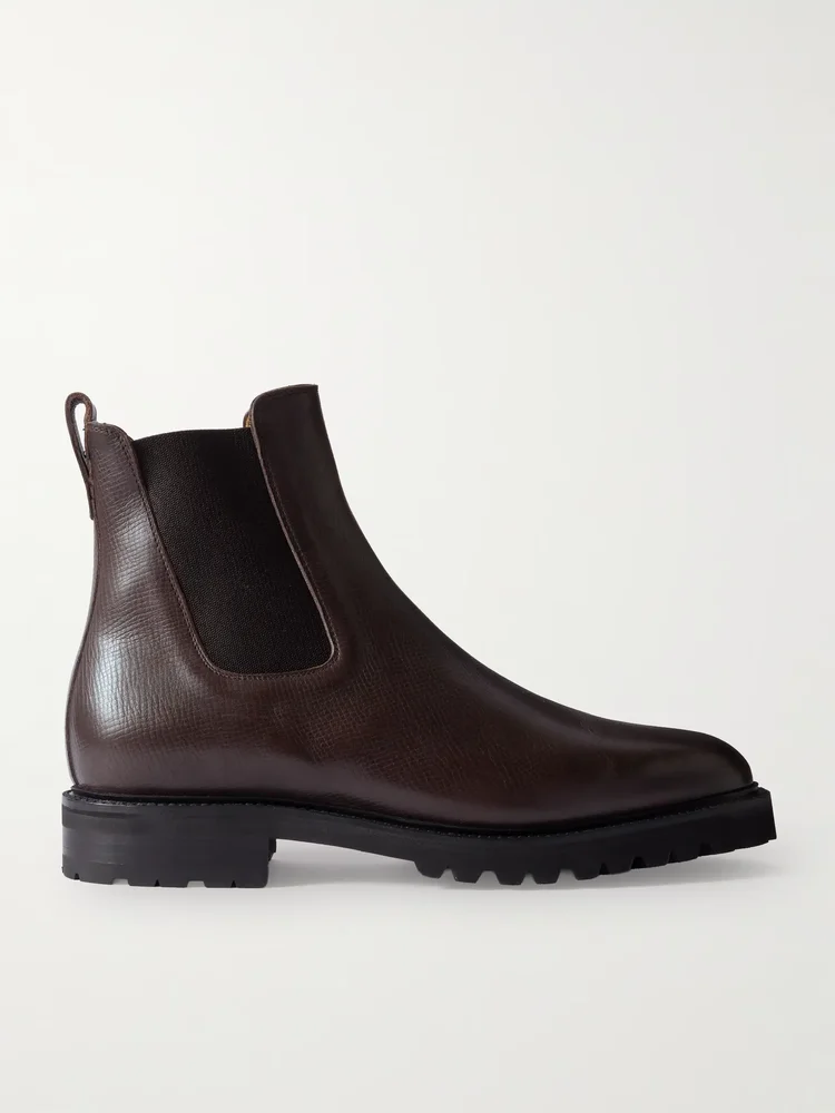 M11 Cross-Grain Leather Chelsea Boots