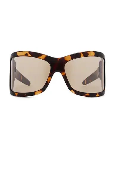 Intrecciato Hinge Rectangular Sunglasses