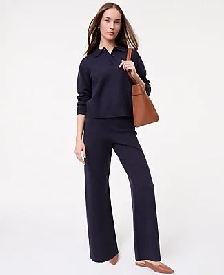 Weekend Easy Fit Wide-Leg Sweater Pant