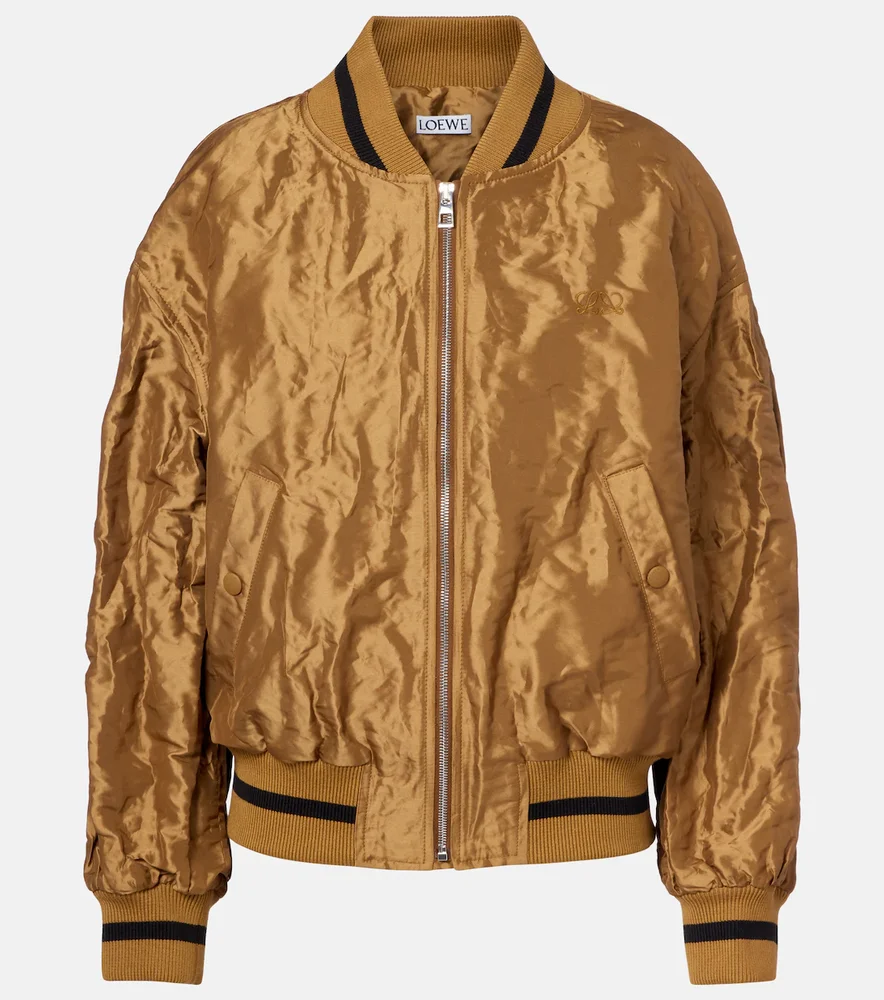 Taffeta bomber jacket