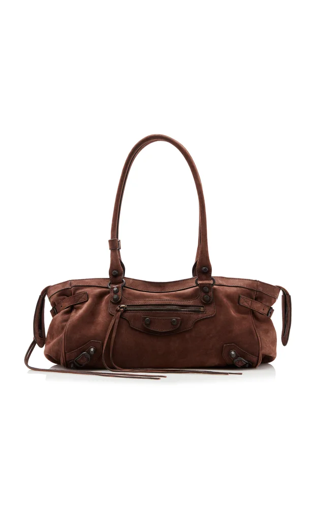Le City East/West Suede Bag