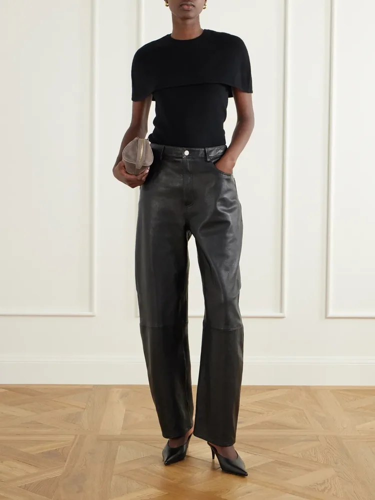 Yuki cape-effect cashmere top