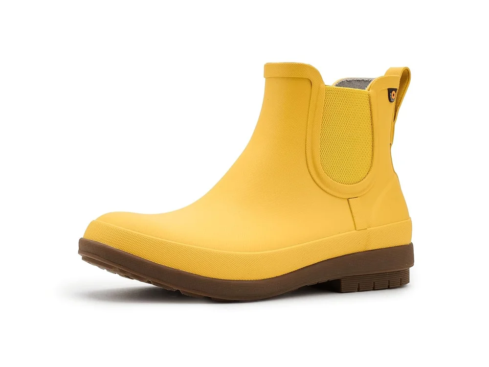 Amanda II Chelsea Rain Boots in Mustard