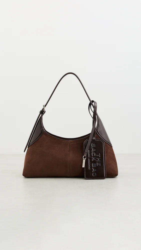 The Small Belted Suede Sack Shoulder Bag